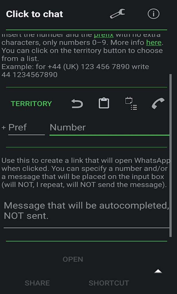 clock to chat whatsapp
